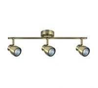 regleta para baño modelo chacho 3 luces cuero satinado