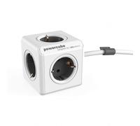 Regleta PowerCube Extended 5 Tomas 1,5 m Gris con Soporte Adhesivo