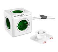 Regleta PowerCube Extended Verde 5 enchufes Tipo F