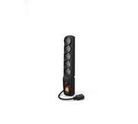 Regleta protectora contra sobretensiones Acar F5 IEC de 3,0 m, color negro