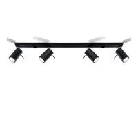 Regleta Ring 4 focos orientables con envío gratis Negro