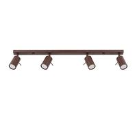 Regleta RING 4 focos orientables marrón