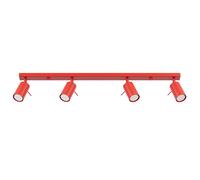 Regleta RING 4 focos orientables roja
