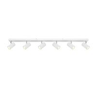 Regleta Robby (35 W, L x An x Al: 115 x 60 x 12 cm, Blanco, GU10, 6 ud.)
