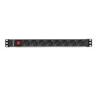 Regleta Salicru SPS 8F PDU con 8 Tomas Schuko y Interruptor para Rack 19 Pulgadas