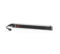 Regleta salicru para rack 19pulgadas sps pdu 12 tomas iec interruptor