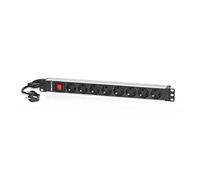 Salicru Regleta para rack 19 pulgadas SPS 8F PDU SCH/SCH 8 tomas Schuko interruptor