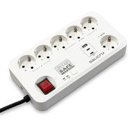 Regleta Salicru SPS Safe Master+ - Protectores eléctricos Activos de última generación (6 Tomas Schuko)