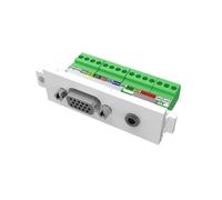 Regleta Vision TC3 VGAF3.5MM 2 Tomas VGA y 3,5 mm Blanca Compacta