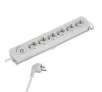 Regleta Vivanco Komfort 37647 6 Salidas AC 1,4m Blanca 3680W 16A