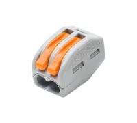 Regletas de palanca 2 vías 0,08-4mm wago 10 uds