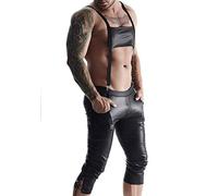 Regnes Fetish Planet 3/4 Men's bavarian style pantalones - Negro 456 ml