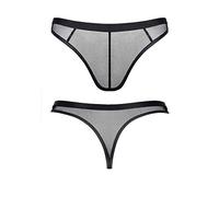 Regnes Fetish Planet Elastic mesh Tangas de hombre - Negro 51 ml