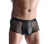 Regnes Fetish Planet Wetlook & mesh Pantalones cortos de hombre - Negro 70 ml