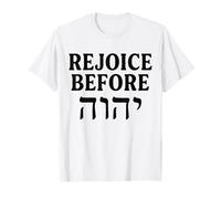 Regocíjate Ante YHWH Diseño de Las Escrituras del Día de la Fiesta Hebrea Camiseta