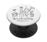 regocíjate en el Señor Siempre Cristianos Hombres Mujeres Dios Jesús PopSockets PopGrip Adhesivo