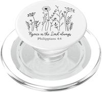 regocíjate en el Señor Siempre Cristianos Hombres Mujeres Dios Jesús PopSockets PopGrip para MagSafe