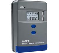Regolatore di carica solar MPPT 60A 12V/24V con regulador automático della batteria e display LCD,ingresso massimo del pannello fotovoltaico 3120W per la ricarica di batterie AGM,gel, ad acido