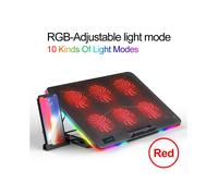 (Regolazione della luce rossa) Fantástica iluminación RGB, pantalla LED de 6 ventanas en estilo gaming