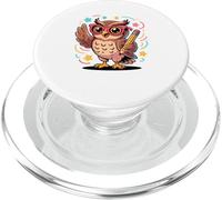 Regreso A Clases Búho Estudiante De Primaria Búhos PopSockets PopGrip para MagSafe