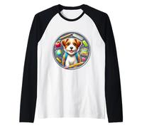 Regreso a clases Parson Russell Terrier Perro Niños Niñas Estudiante Camiseta Manga Raglan