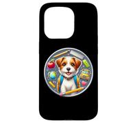 Regreso a clases Parson Russell Terrier Perro Niños Niñas Estudiante Carcasa para iPhone 15 Pro