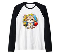 Regreso a clases Scottish Fold Cat Niños Niñas Estudiante Niños Camiseta Manga Raglan