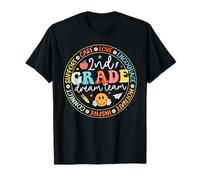 Regreso a la escuela 2do grado Dream Team Teacher Care Love Floral Camiseta