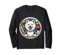 Regreso a la escuela American Eskimo Dog Boys Girls Dueño Estudiante Manga Larga