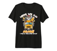 Regreso a la Escuela Aquí Vamos Otra Vez Quiero Decir Bienvenido de Nuevo Maestro Camiseta Premium