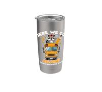 Regreso a la escuela Aquí vamos otra vez Quiero decir Bienvenido de nuevo maestro Vaso térmico de acero inoxidable de doble pared