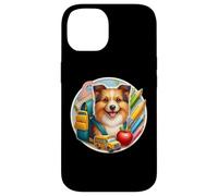 Regreso a la escuela Australian Terrier Dog Boy Niñas Estudiante Niños Carcasa para iPhone 14