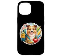 Regreso a la escuela Australian Terrier Dog Boy Niñas Estudiante Niños Carcasa para iPhone 15