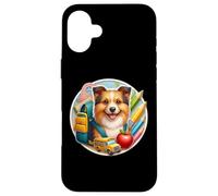 Regreso a la escuela Australian Terrier Dog Boy Niñas Estudiante Niños Carcasa para iPhone 16 Plus