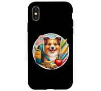 Regreso a la escuela Australian Terrier Dog Boy Niñas Estudiante Niños Carcasa para iPhone X/XS