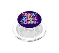 Regreso a la Escuela Babe Retro Groovy Linda Margarita Mariposa PopSockets PopGrip para MagSafe