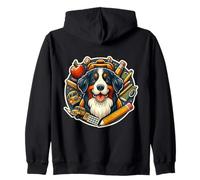 Regreso a la escuela Bernese Mountain Dog Boys Girls Dueño Niño Sudadera con Capucha