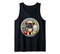 Regreso a la escuela Bruselas Griffon Dog Niños Niñas Dueño Estudiante Camiseta sin Mangas