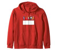 Regreso a la Escuela Cartoon Dancing School Supplies Sudadera con Capucha