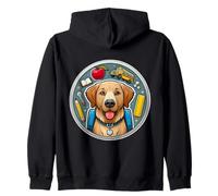 Regreso a la escuela Chesapeake Bay Retriever Perro Niños Niñas Dueño Sudadera con Capucha