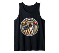 Regreso a la escuela chino Shar-Pei Dog Boys Girls Dueño Estudiante Camiseta sin Mangas