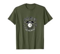 Regreso a la Escuela: Despiértame Cuando la Escuela está sobre el Humor Camiseta, Hombre, Verde Oliva, M