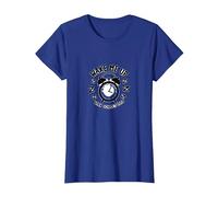 Regreso a la Escuela: Despiértame Cuando la Escuela está sobre el Humor Camiseta, Mujer, Azul Real, XS