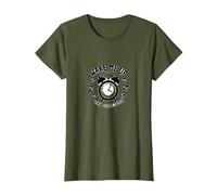 Regreso a la Escuela: Despiértame Cuando la Escuela está sobre el Humor Camiseta, Mujer, Verde Oliva, XL