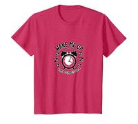 Regreso a la Escuela: Despiértame Cuando la Escuela está sobre el Humor Camiseta, Niños, Rojo Jaspeado, 6 años