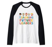 Regreso a la Escuela, Enseñando a futuros líderes Maestros 2025 Camiseta Manga Raglan