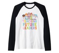 Regreso a la Escuela, Enseñando a futuros líderes Maestros 2025 Camiseta Manga Raglan