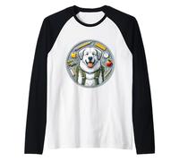 Regreso a la escuela Gran Pirineo Perro Niños Niñas Propietario Estu Camiseta Manga Raglan