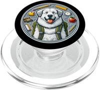 Regreso a la escuela Gran Pirineo Perro Niños Niñas Propietario Estu PopSockets PopGrip para MagSafe