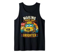 Regreso a la Escuela Haciendo Que los días Escolares Sean más Brillantes Conductor de autobús Camiseta sin Mangas